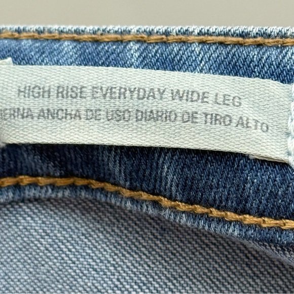 High-Rise Wide Leg Stretch Streetwear Jeans Universal Thread Medium Wash Size 6 - Picture 7 of 9